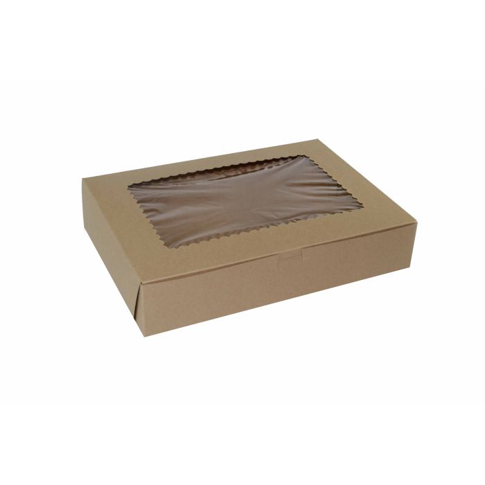 Kraft - Window Cupcake/Bakery Box - 12 x 9 x 4"