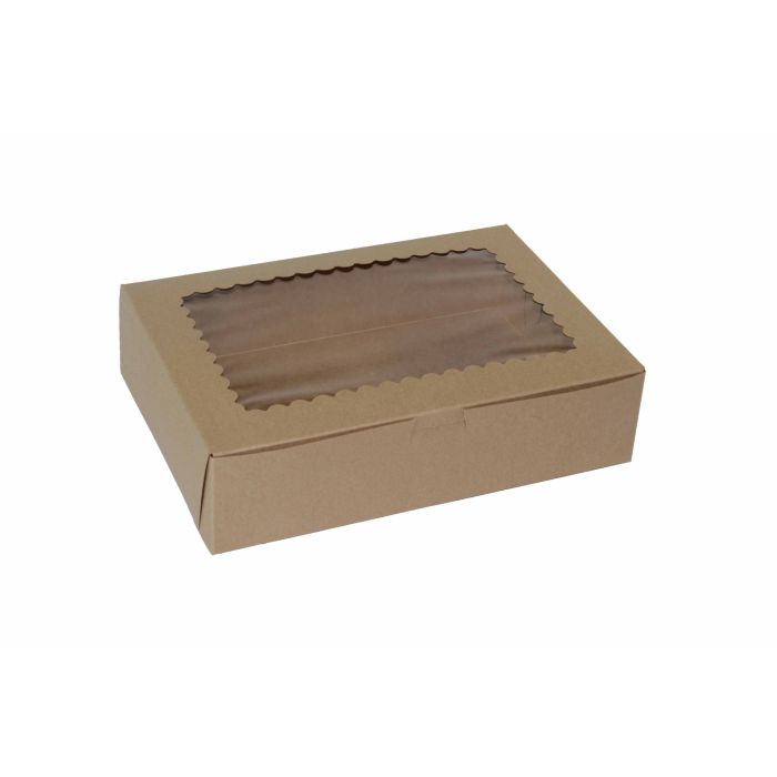 Kraft - Window Cupcake/Bakery Box - 14 x 10 x 2-1/2"