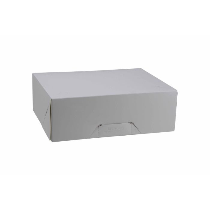 White - Windowed Tamper Evident Take Out Box (6 Corner Style) - 9-1/4 x 7-3/8 x 3-1/8"