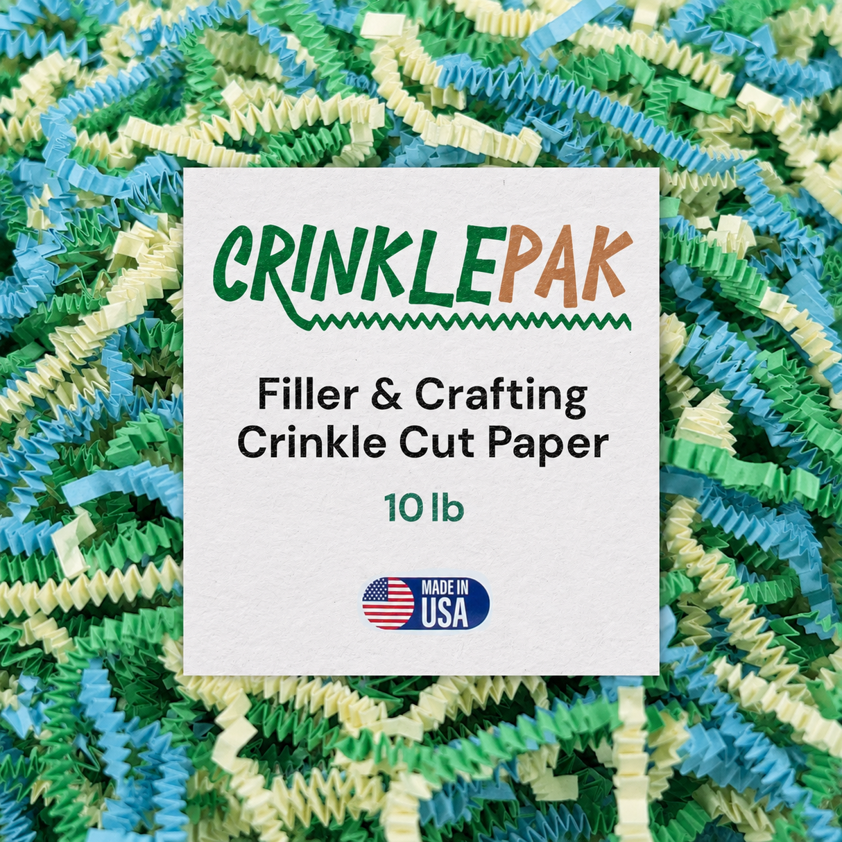 CrinklePak Crinkle Paper 10Lb Spring Mix
