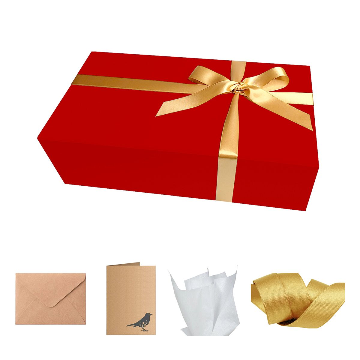 Red - Magnetic Gift Box Set - 11 x 7.5 x 3"