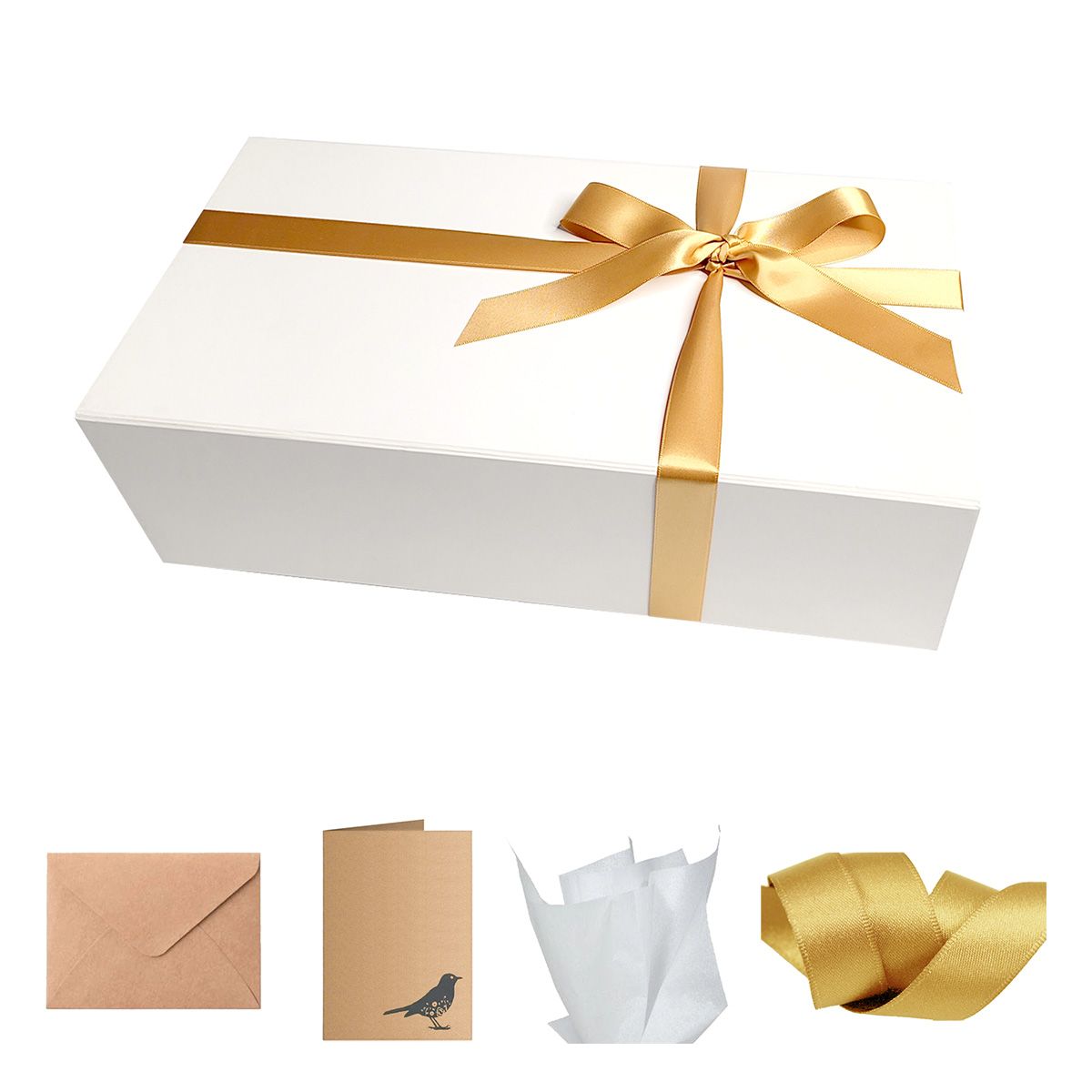 White - Magnetic Gift Box Set - 11 x 7.5 x 3"
