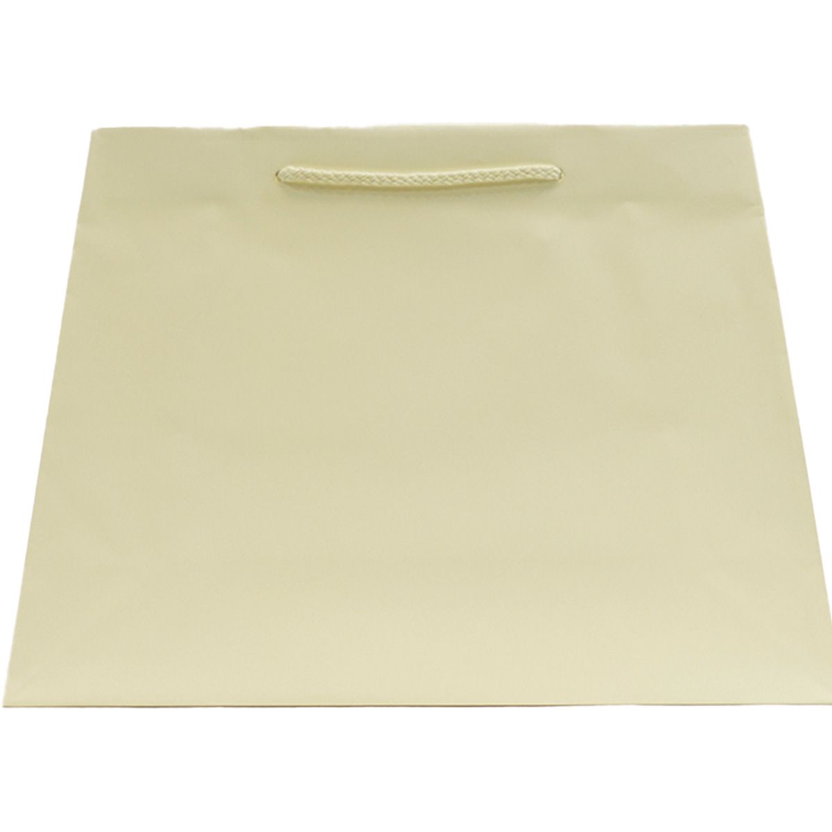 Matte Ivory - Trapezoid Tote - 12.5" (L-Top) / 16" (L-Bottom) x 5.25" (W) x 11" (H)