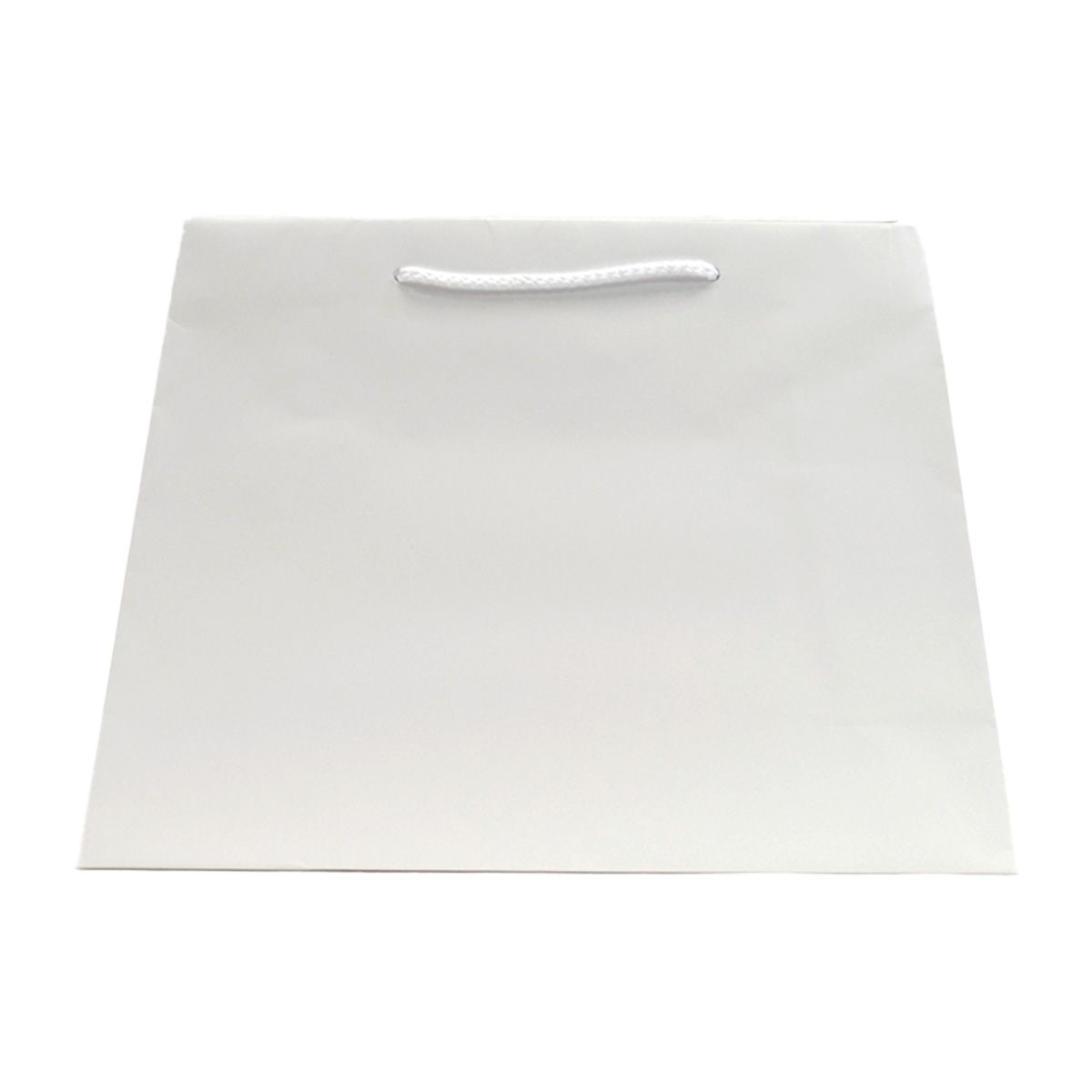 Matte White - Trapezoid Tote - 12.5" (L-Top) / 16" (L-Bottom) x 5.25" (W) x 11" (H)