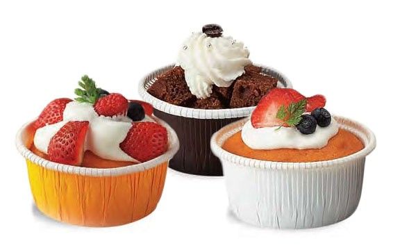 Curled Rim Paper Baking Cups