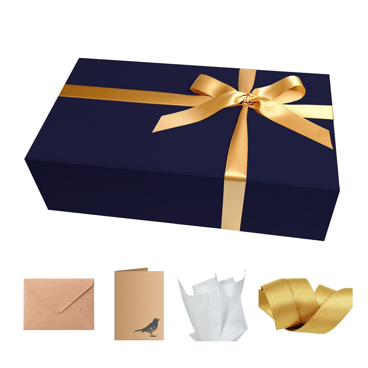 Navy - Magnetic Gift Box Set - 13 x 8.5 x 4"