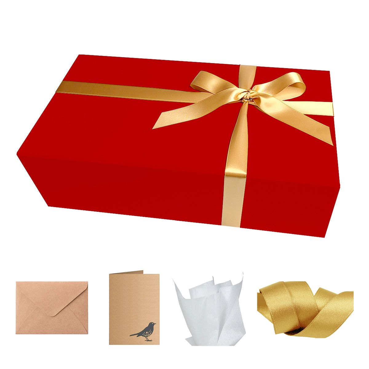 Red - Magnetic Gift Box Set - 13 x 8.5 x 4"
