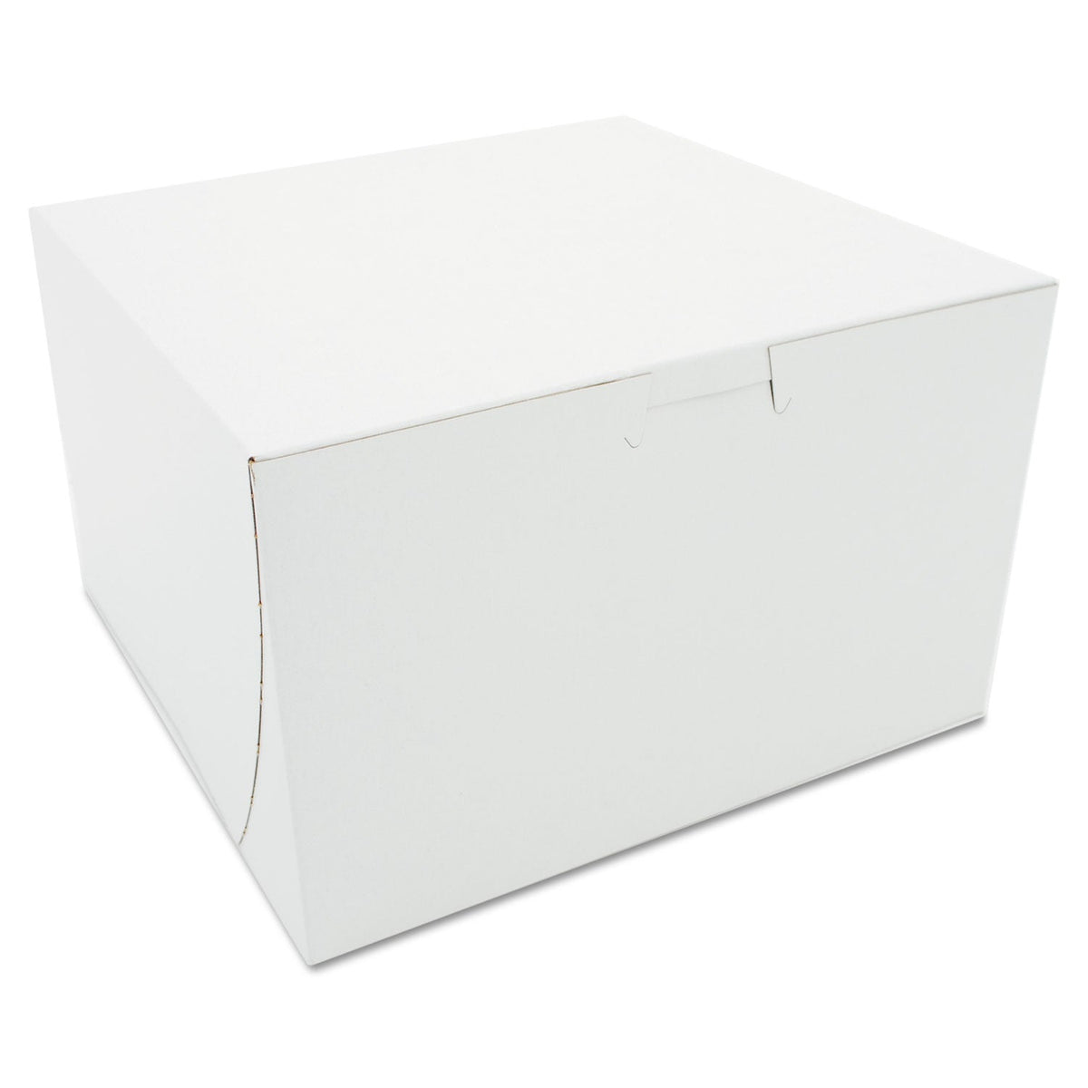 SCT White One-Piece Non-Window Bakery Boxes, 8 x 8 x 5, White, Paper, 100/Carton