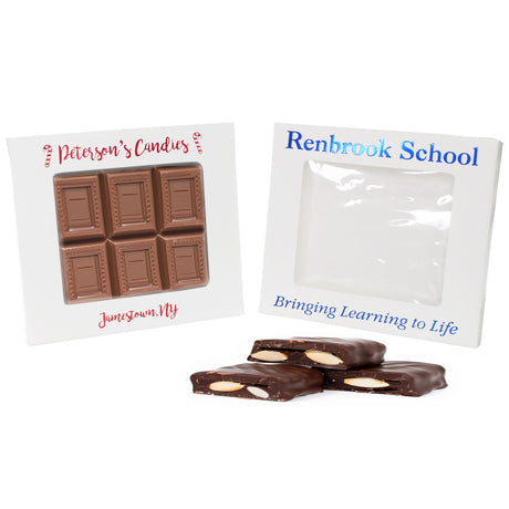 White Window - Chocolate Bar Boxes - 4-1/4 x 5/8 x 4-5/8"