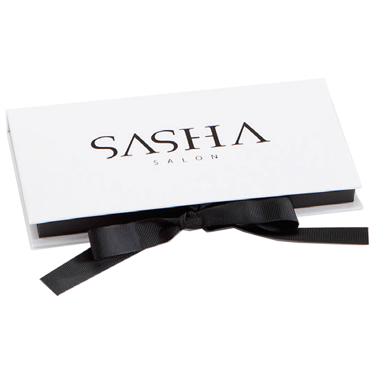 Matte White/Black - Gift Card Box - 7-1/4 x 4-1/4 x 5/8"