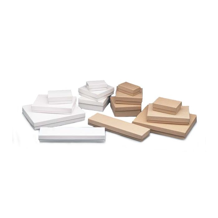 White & Kraft Jewelry Boxes
