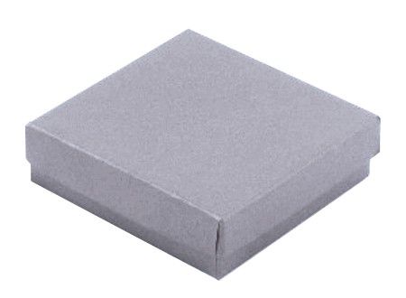 Matte Metallic Silver - Jewelry Box - 7 x 5-1/2 x 1"