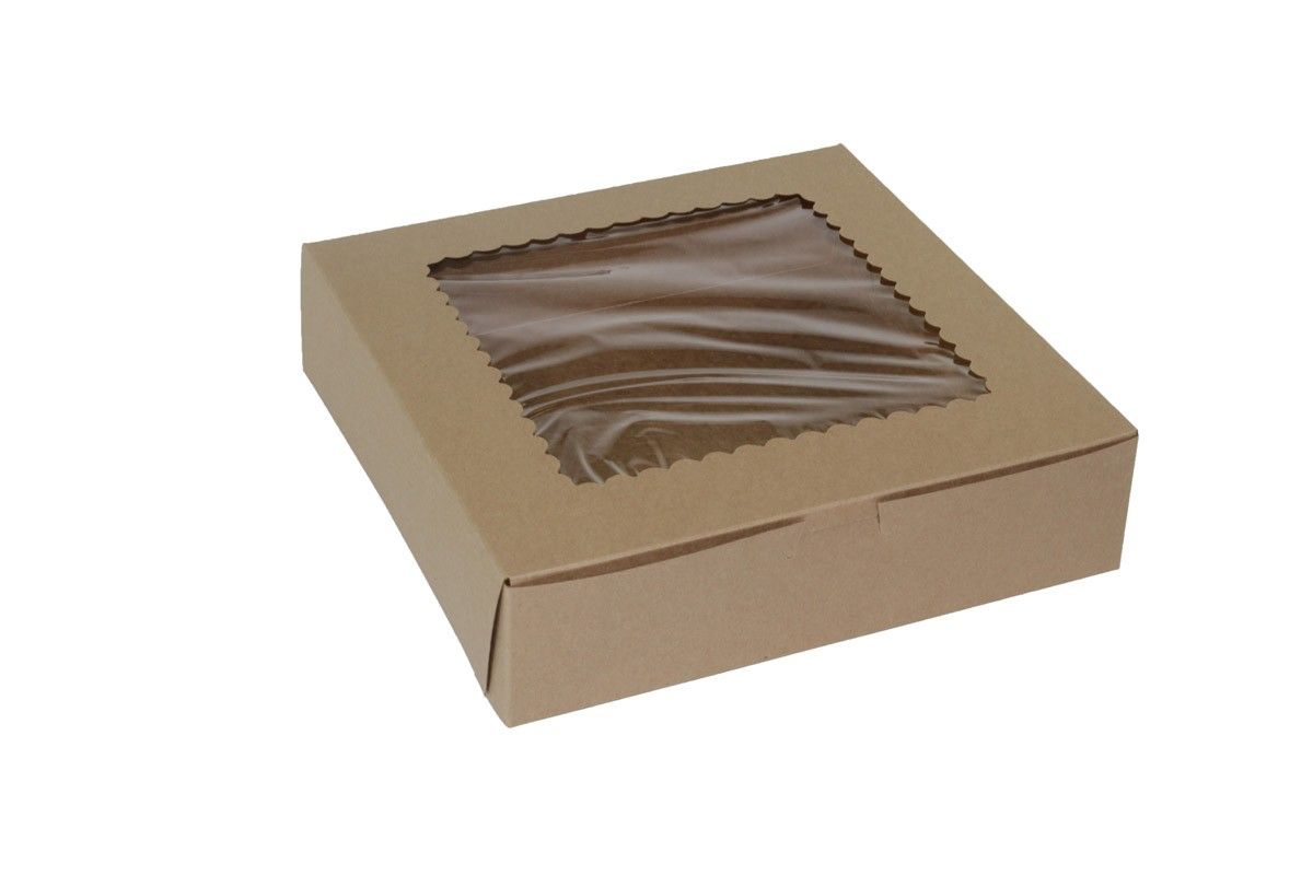 Kraft - Window Cupcake/Bakery Box - 10 x 10 x 2-1/2"