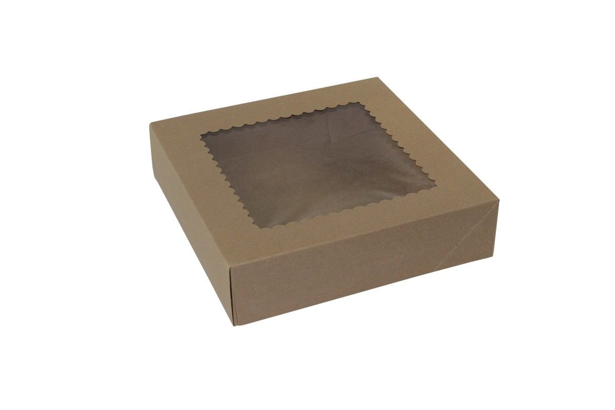 Kraft - 1 Pc. Cake Box - 10 x 10 x 2-1/2"