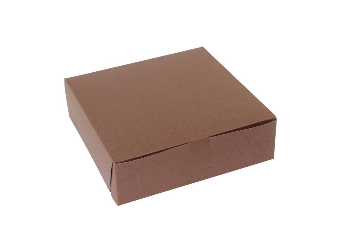 Cocoa Brown - 1 Pc. Cake Box - 10 x 10 x 3"