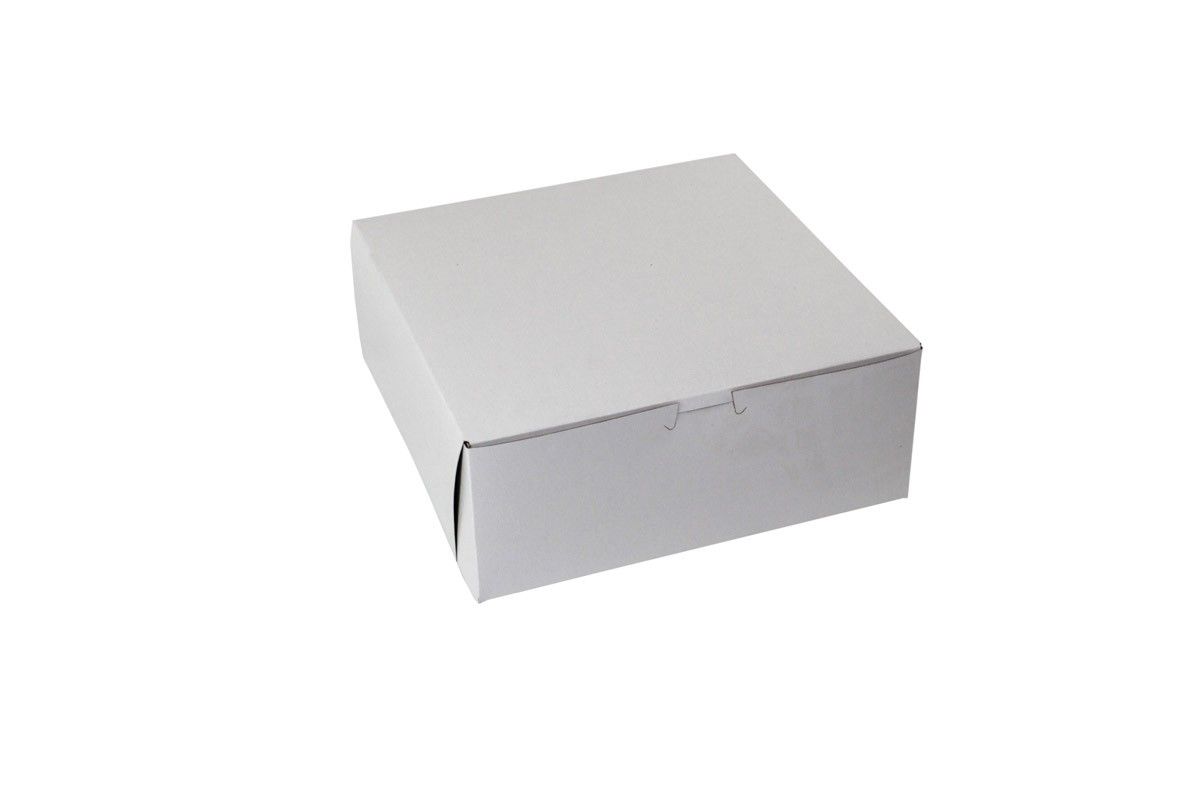 White - 1 Pc. Cake Box - 10 x 10 x 4"