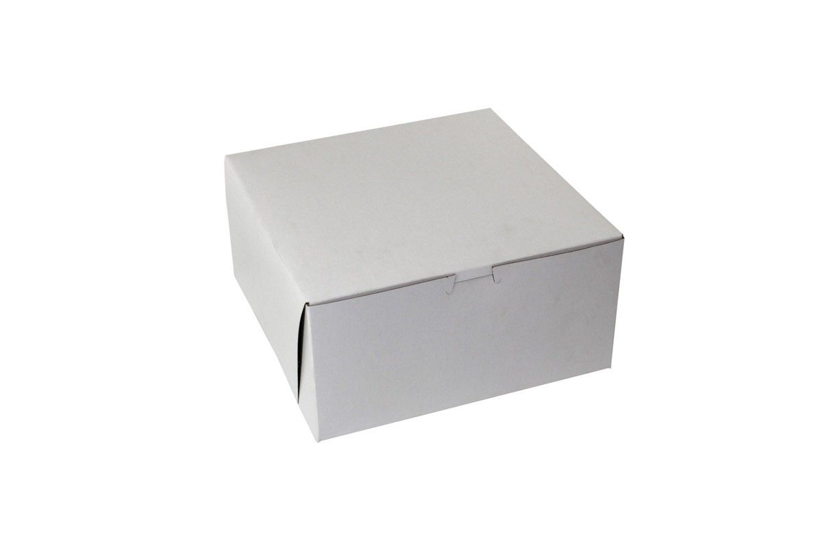 White - 1 Pc. Cake Box - 10 x 10 x 5"