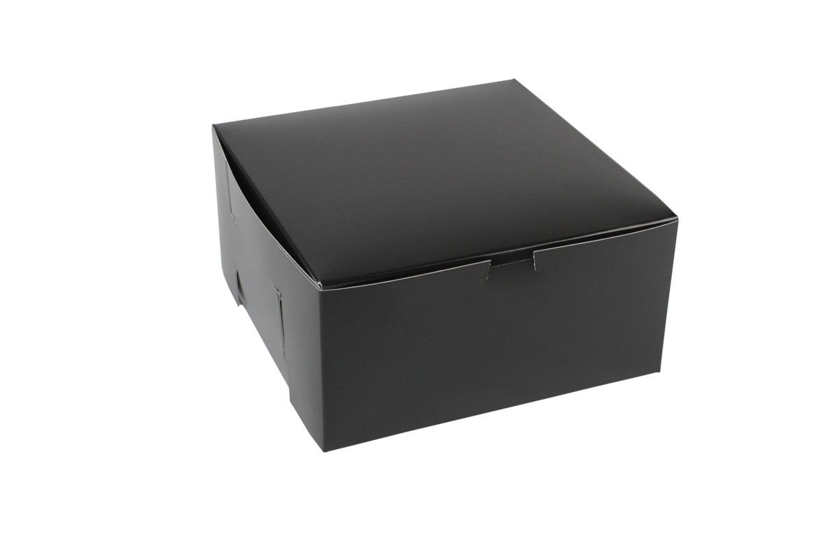 Gloss Black - 1 Pc. Cake Box - 10 x 10 x 5"