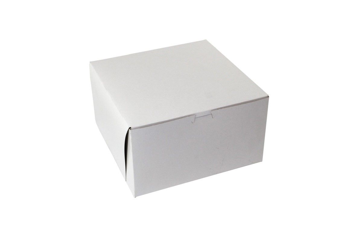 White - 1 Pc. Cake Box - 10 x 10 x 6"