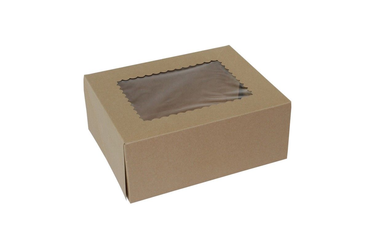 Kraft - 1 Pc. Cake Box - 10 x 8 x 4"