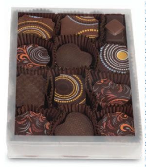 Frosted Clear - Artisan Candy Box - (12 Pc.) 4-1/8 x 5-1/2 x 3/4"