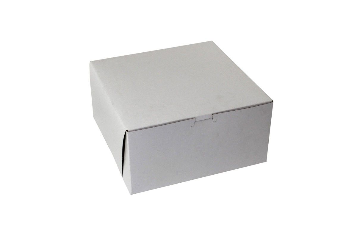 White - 1 Pc. Cake Box - 12 x 12 x 5"