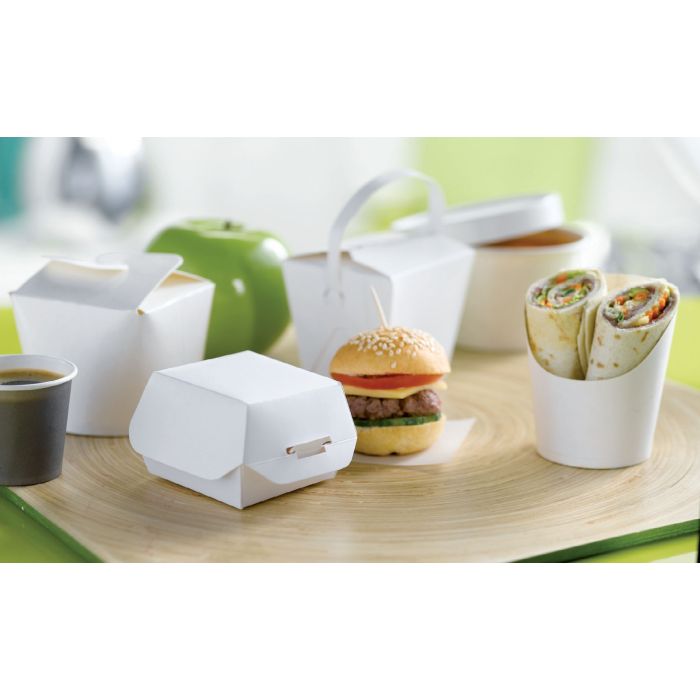 White Mini Take Out Boxes