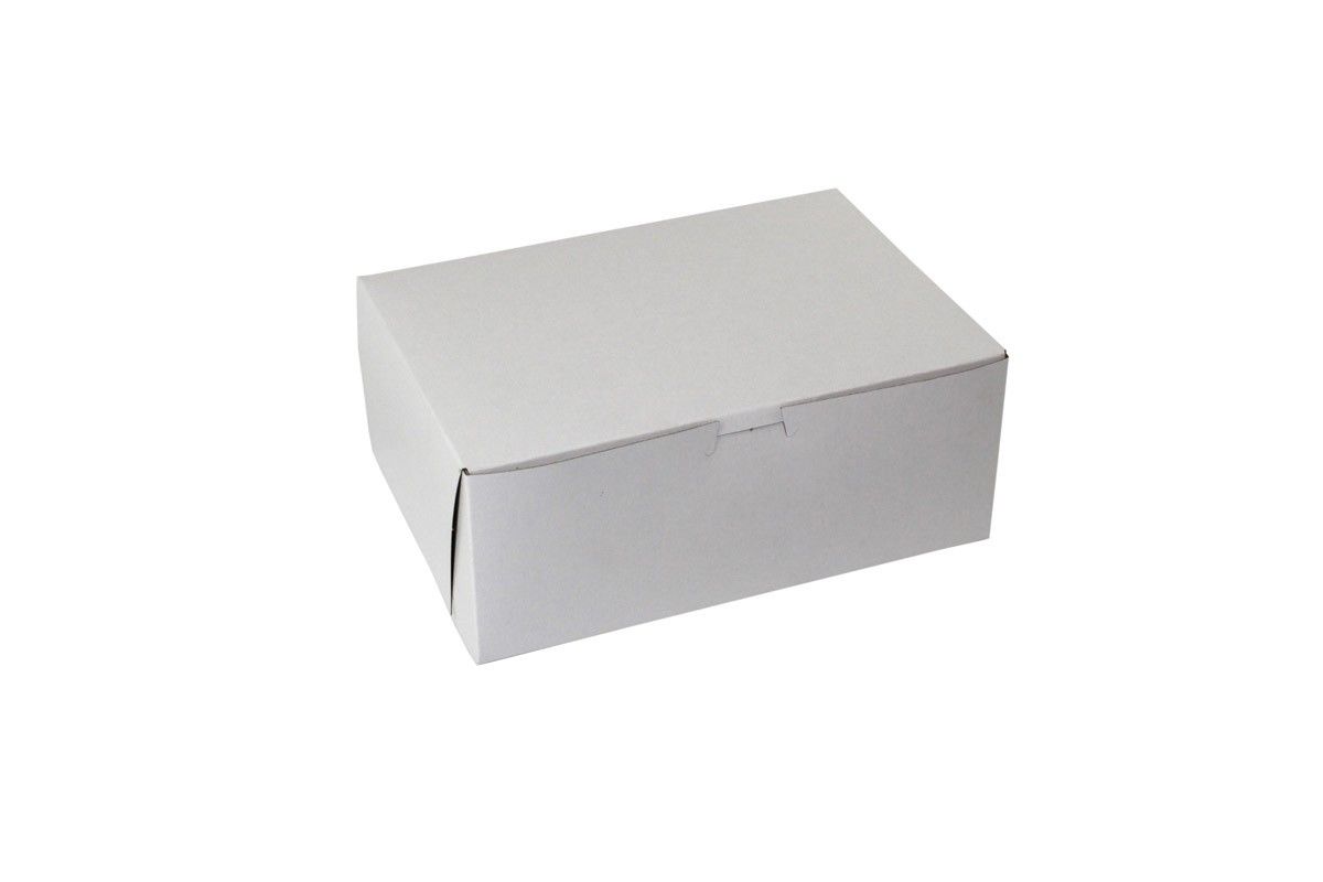 White - 1 Pc. Cake Box - 12 x 9 x 3"