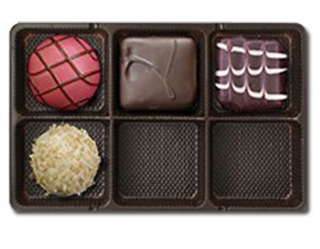 Brown-1370TBR6 - Rectangle Candy Tray - (1/2 lb) 6-15/16 x 4-3/8 x 7/8"