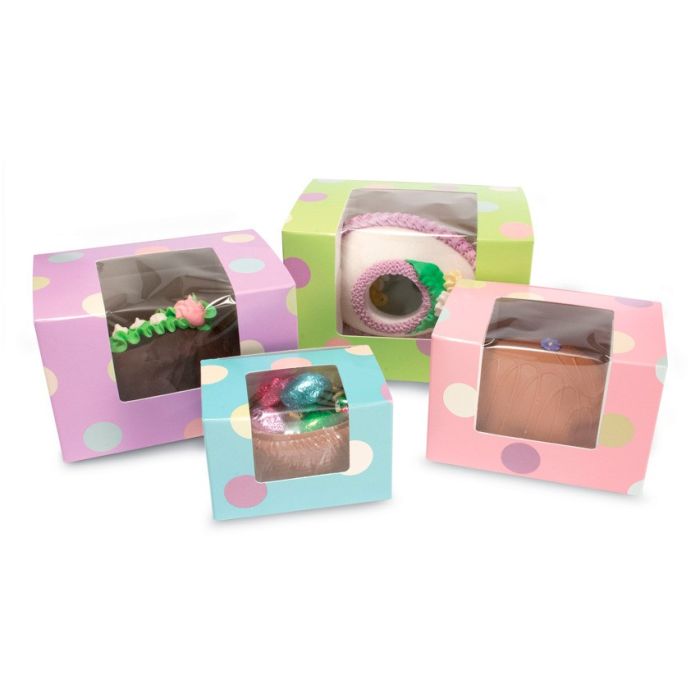 Polka Dot Chocolate Easter Egg Boxes