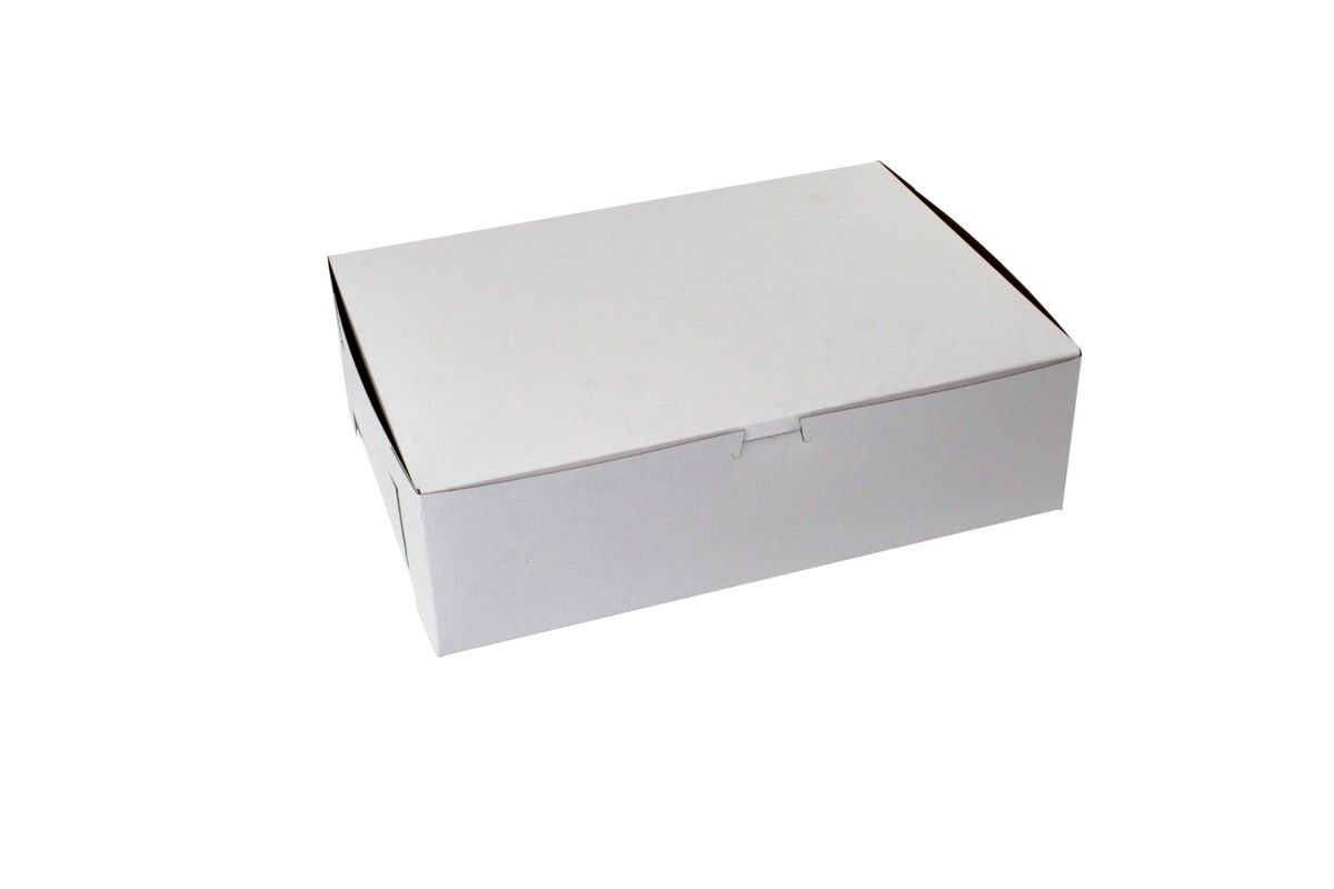 White - 1 Pc. Cake Box - 14 x 10 x 4"