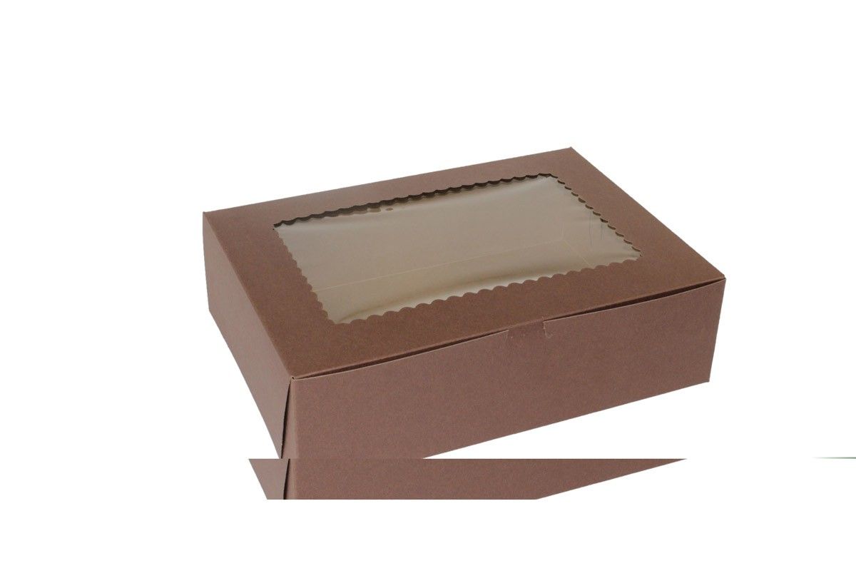 Cocoa - Window Cupcake/Bakery Box - 14 x 10 x 4"