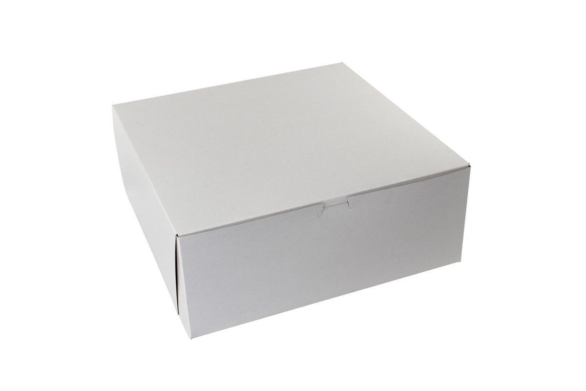 White - 1 Pc. Cake Box - 14 x 14 x 5-1/2"