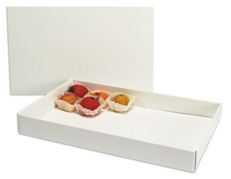 1430LB White - Candy Layer Board - 1 & 2 lb - 9-1/8 x 5-9/16"