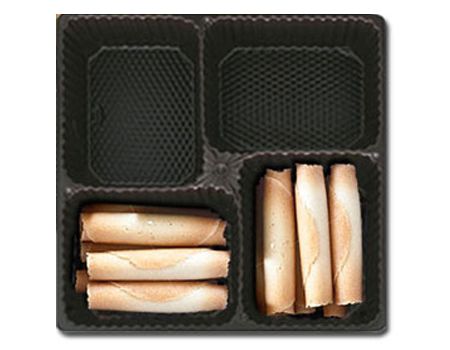 Brown-1469T2BR4 - Square Candy Tray - (16 oz) 7-7/16 x 7-7/16 x 15/16"