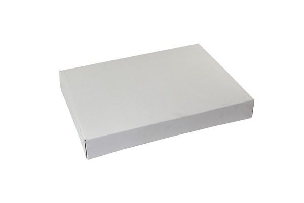 White Exterior / SBS (Gray) Interior - Donut Box - 15 x 11-1/2 x 2-1/2" (6 Corner - Glued)