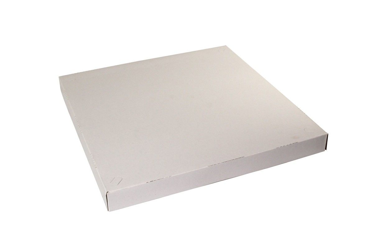 White - 4 Corner Automatic Pizza Box - 16 x 16 x 1-1/2"