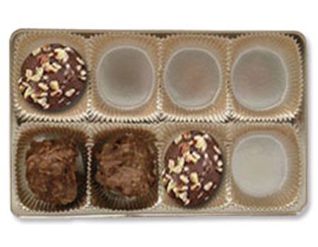 Gold-1871 - Rectangle Candy Tray - (1/2 lb) 6-15/16 x 4-3/8 x 7/8"