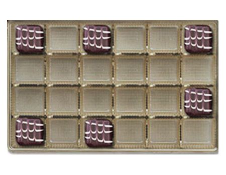 Gold-1882 - Rectangle Candy Tray - (1 lb) 9-3/8 x 6 x 15/16"