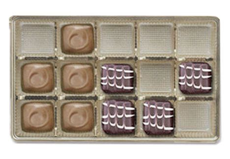 Gold-1891 - Rectangle Candy Tray - (1 lb) 9-3/8 x 6 x 15/16"