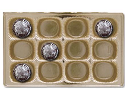 Gold-1894 - Rectangle Candy Tray - (1 lb) 9-3/8 x 6 x 15/16"