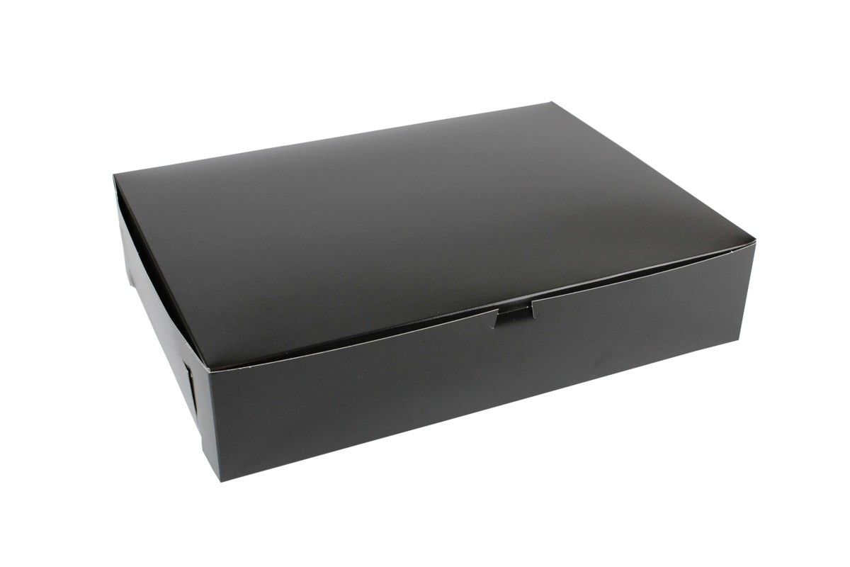 Gloss Black - 1 Pc. Cake Box - 19 x 14 x 4"