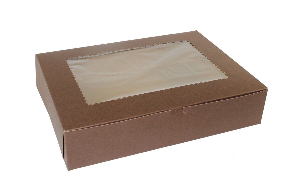 Cocoa - Window Cupcake/Bakery Box - 19 x 14 x 4"