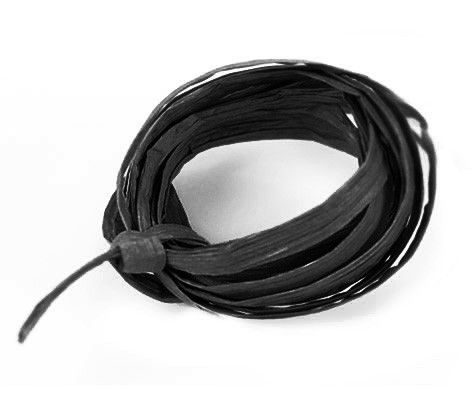 Black - Paper Raffia Ribbon - 100 Yards