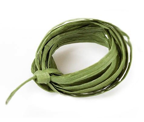 Olive - Paper Raffia Ribbon - 100 Yards
