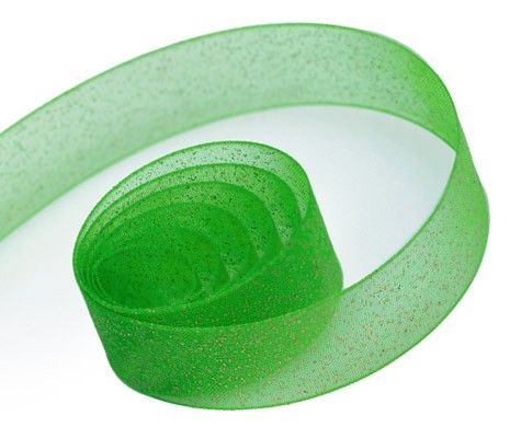 Emerald - Sparkle Sheer Ribbon - 1-1/2" x 100 Yards