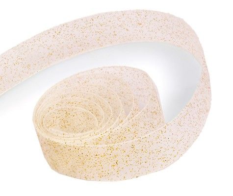 Peach - Sparkle Sheer Ribbon - 5/8" x 100 Yards