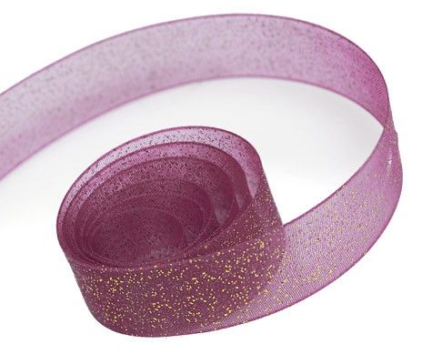 Wine - Sparkle Sheer Ribbon - 1-1/2" x 100 Yards