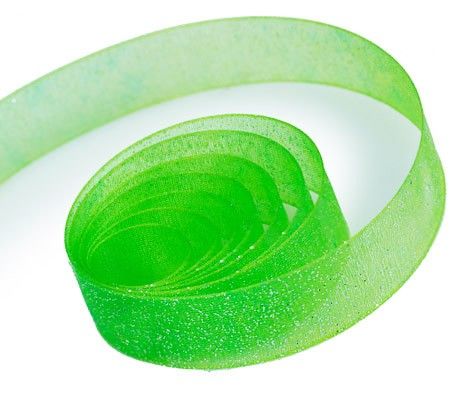 Emerald - Sparkle Sheer Ribbon - 5/8" x 100 Yards