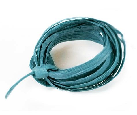 Teal - Paper Raffia Ribbon - 100 Yards